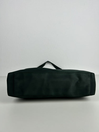 Vintage 90s Prada nylon triangle logo hobo handbag