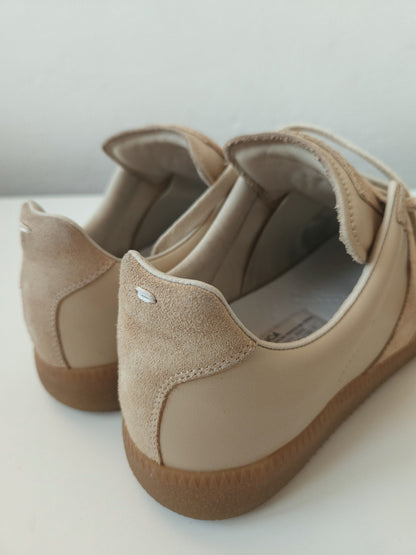 Maison Margiela replica sneakers in dusty pink/ beige