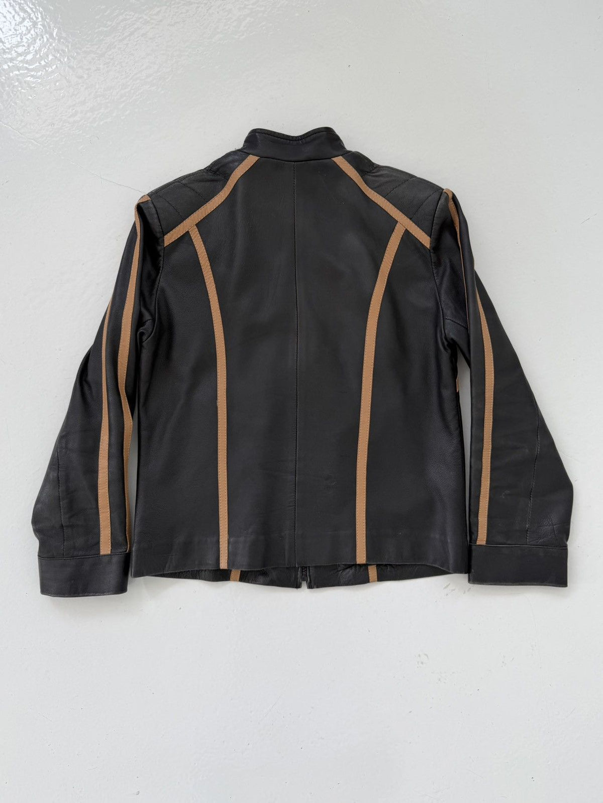 Vintage biker leather jacket