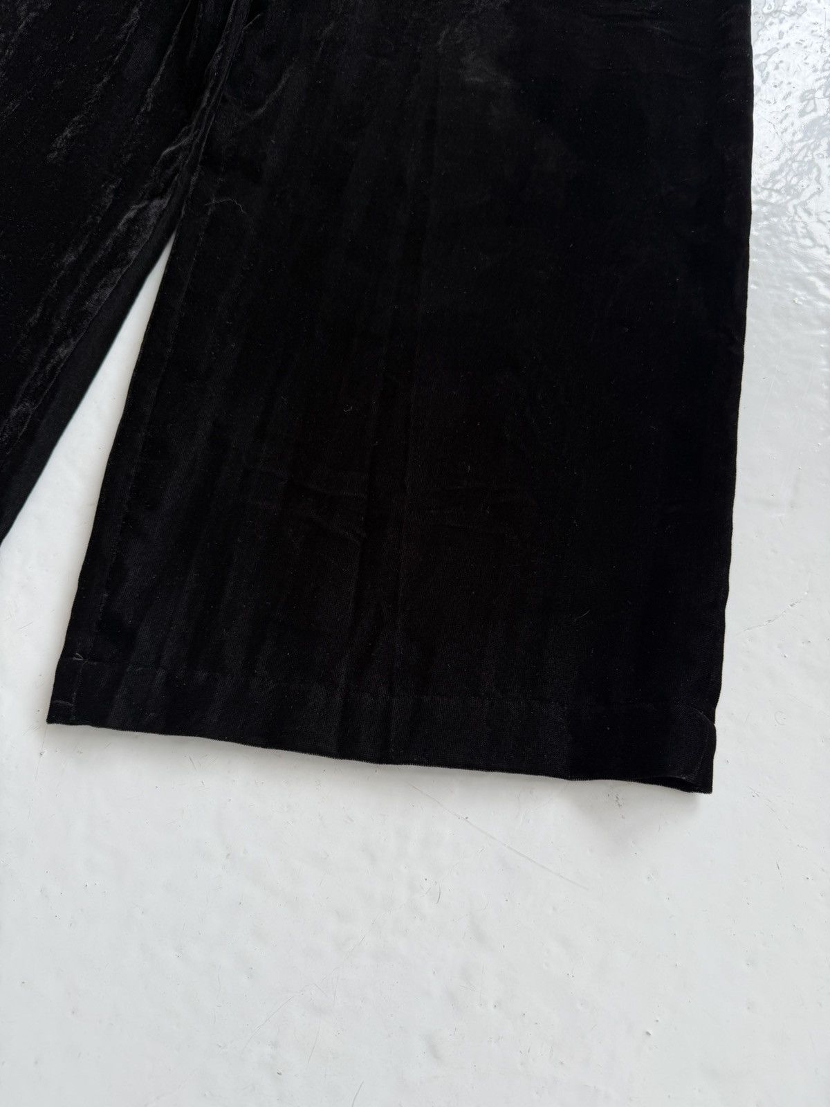 SS1994 tricot comme des garcons wide leg velvet pants