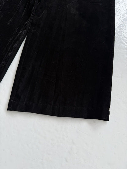 SS1994 tricot comme des garcons wide leg velvet pants