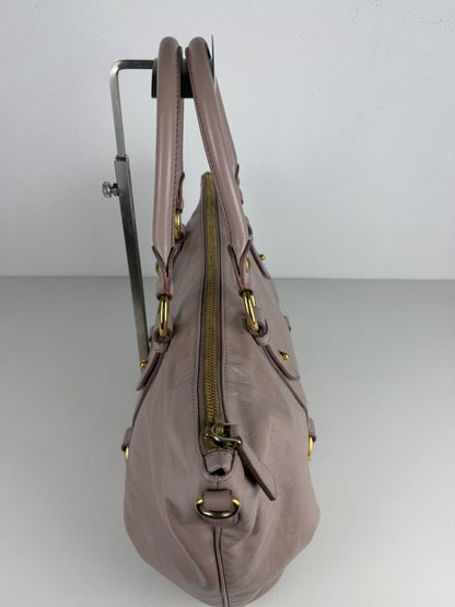 Miu Miu vitello top zip tote bag