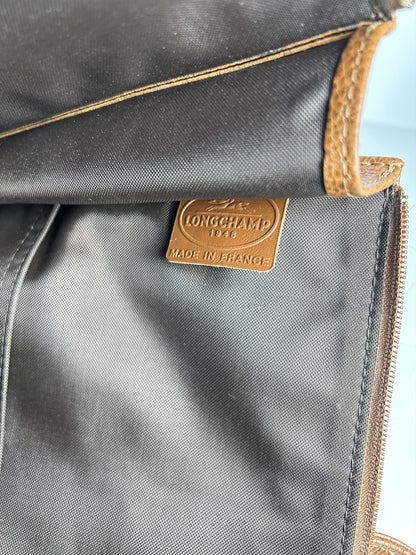 Longchamp leather laptop bag