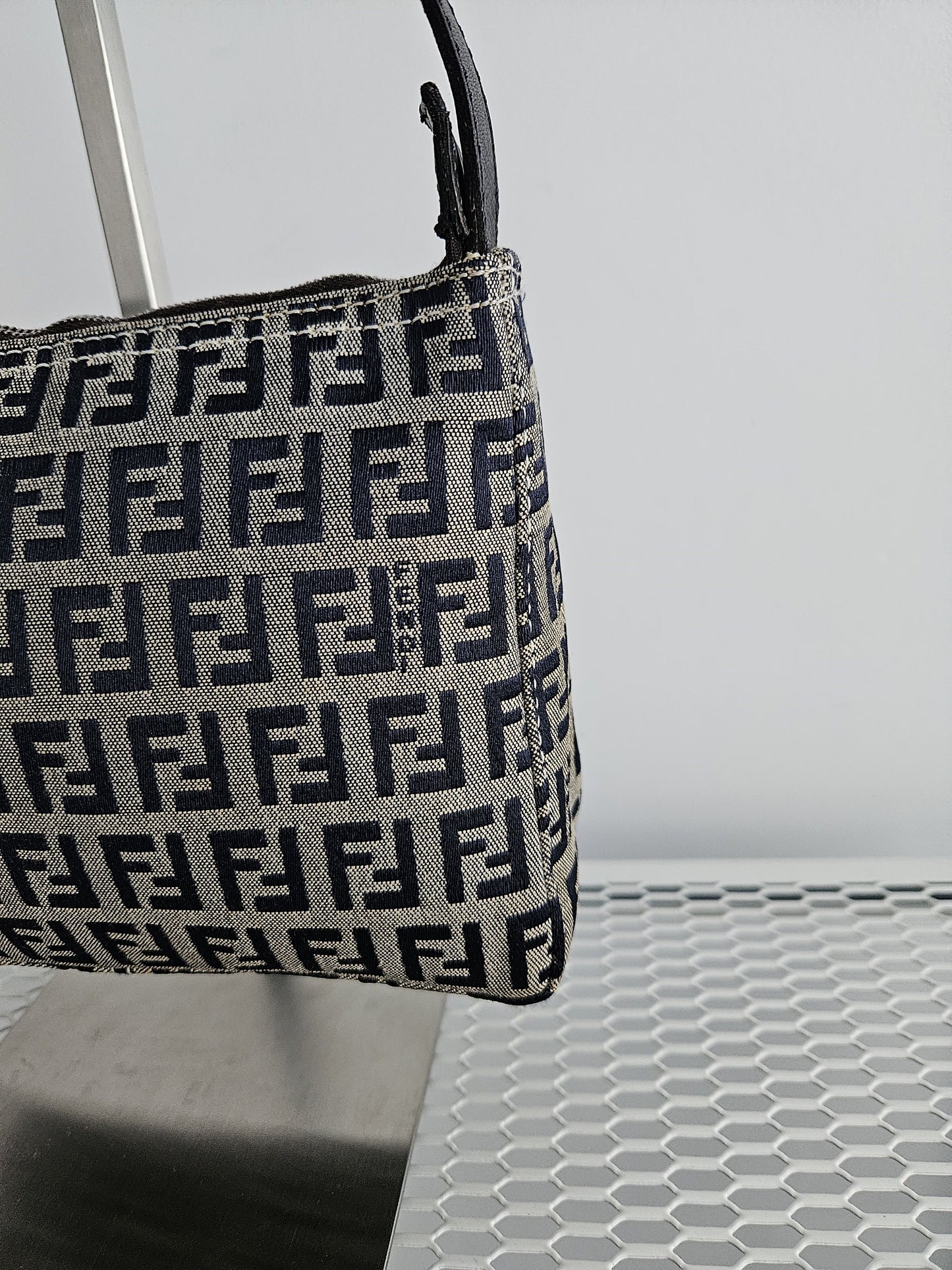 Fendi zucchino ff monogram canvas mini bag pochette