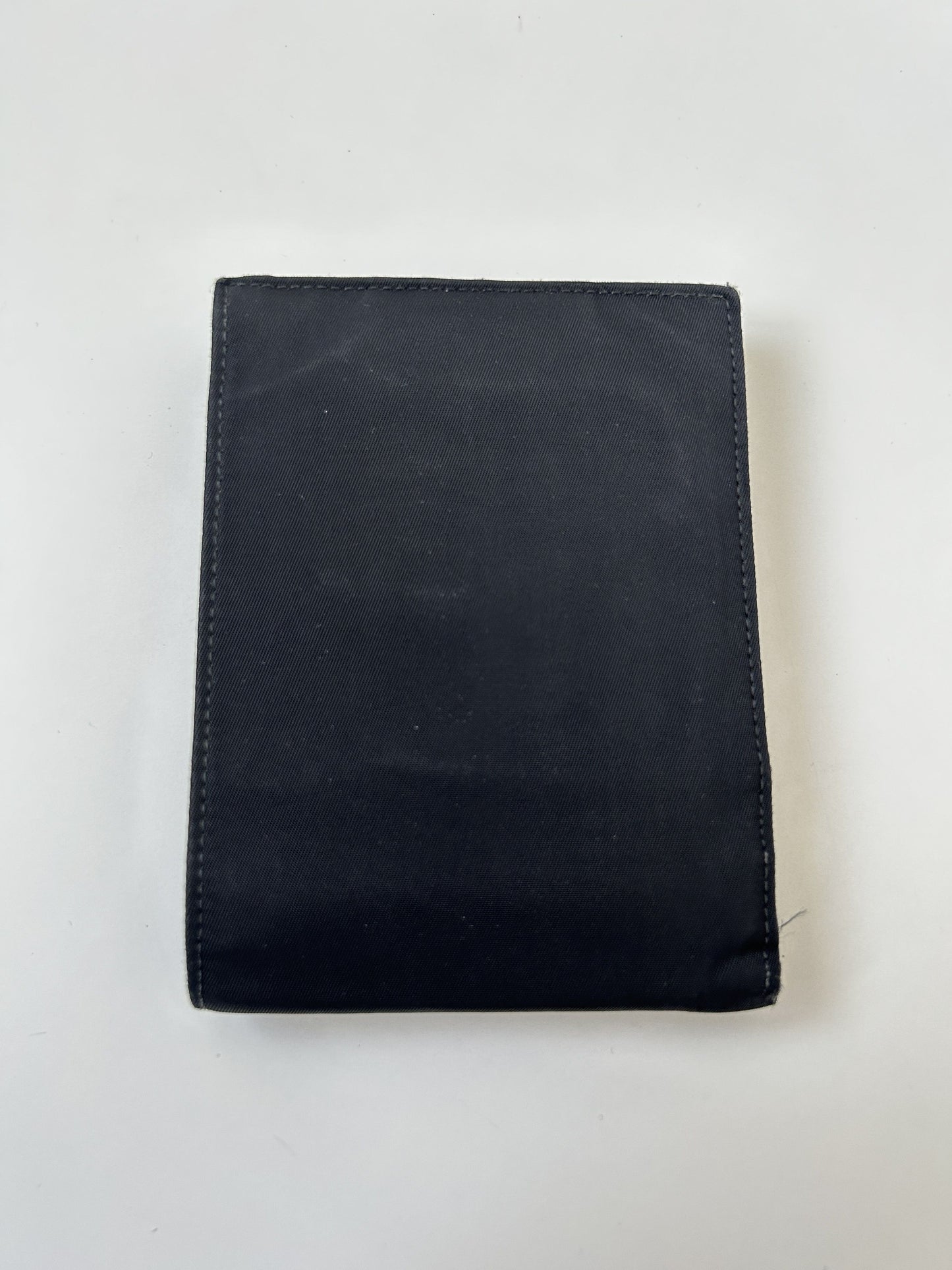 Prada triangle logo nylon bifold wallet