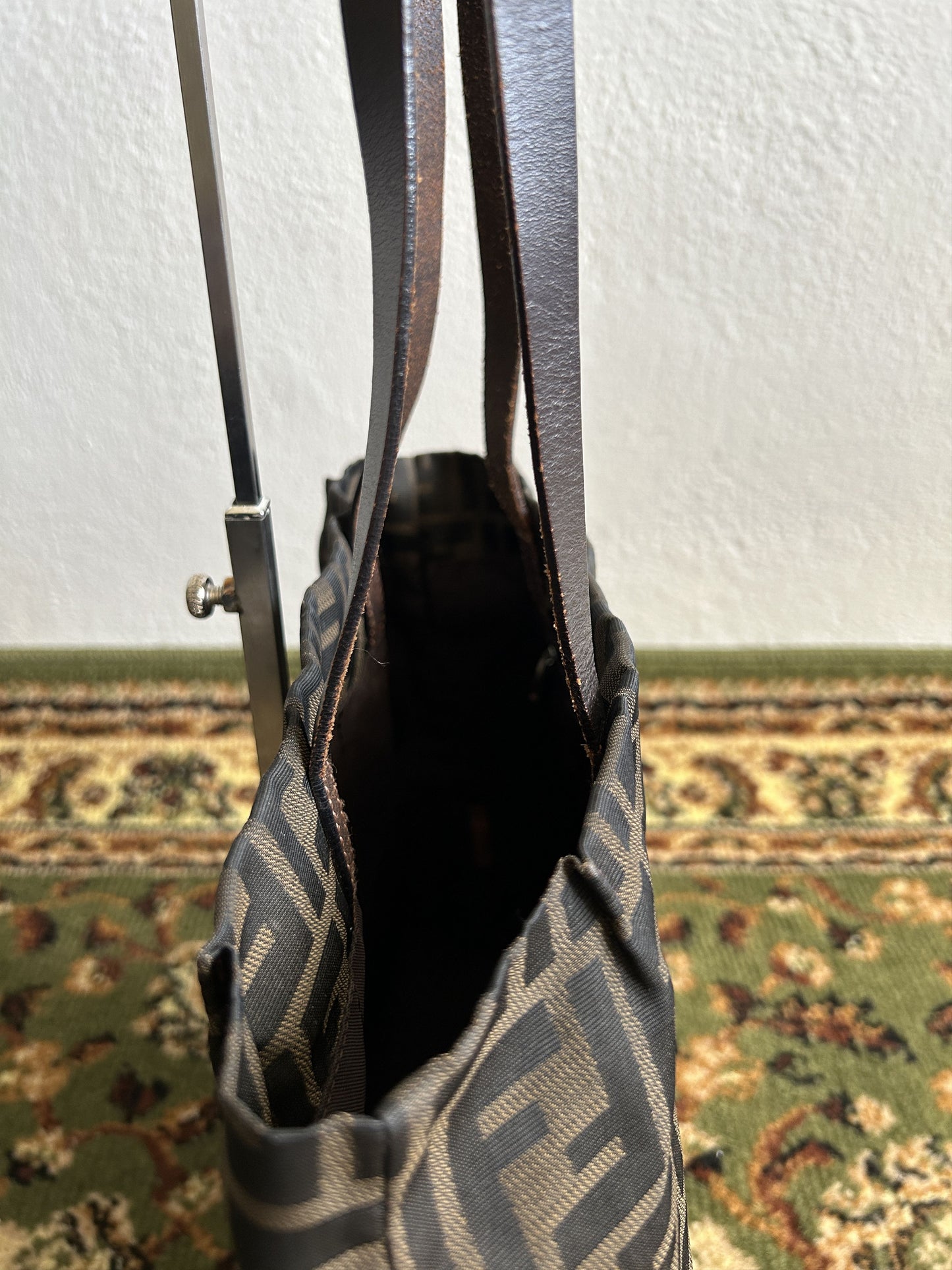 Vintage y2k fendi ff zucca monogram tote bag