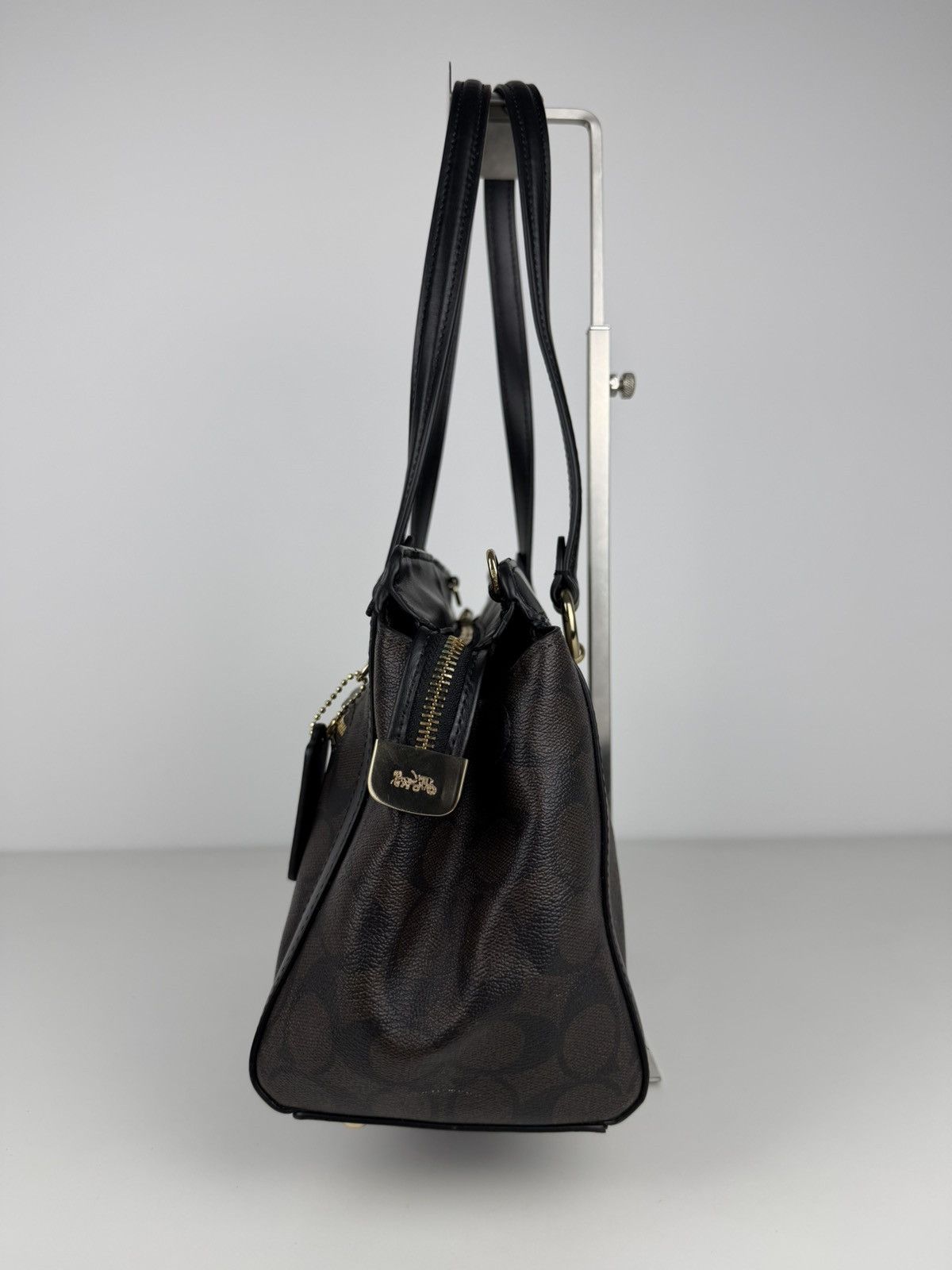 Coach kailey carryall signature monogram tote bag