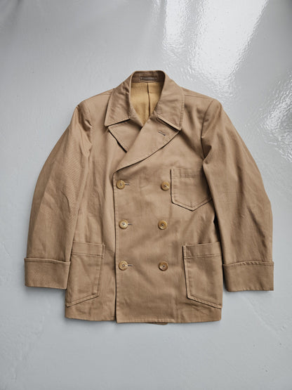 Yohji Yamamoto Y's double breasted reefer jacket peacoat