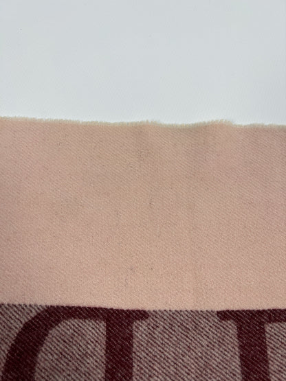 Vintage Dior big logo merino wool and cashmere scarf