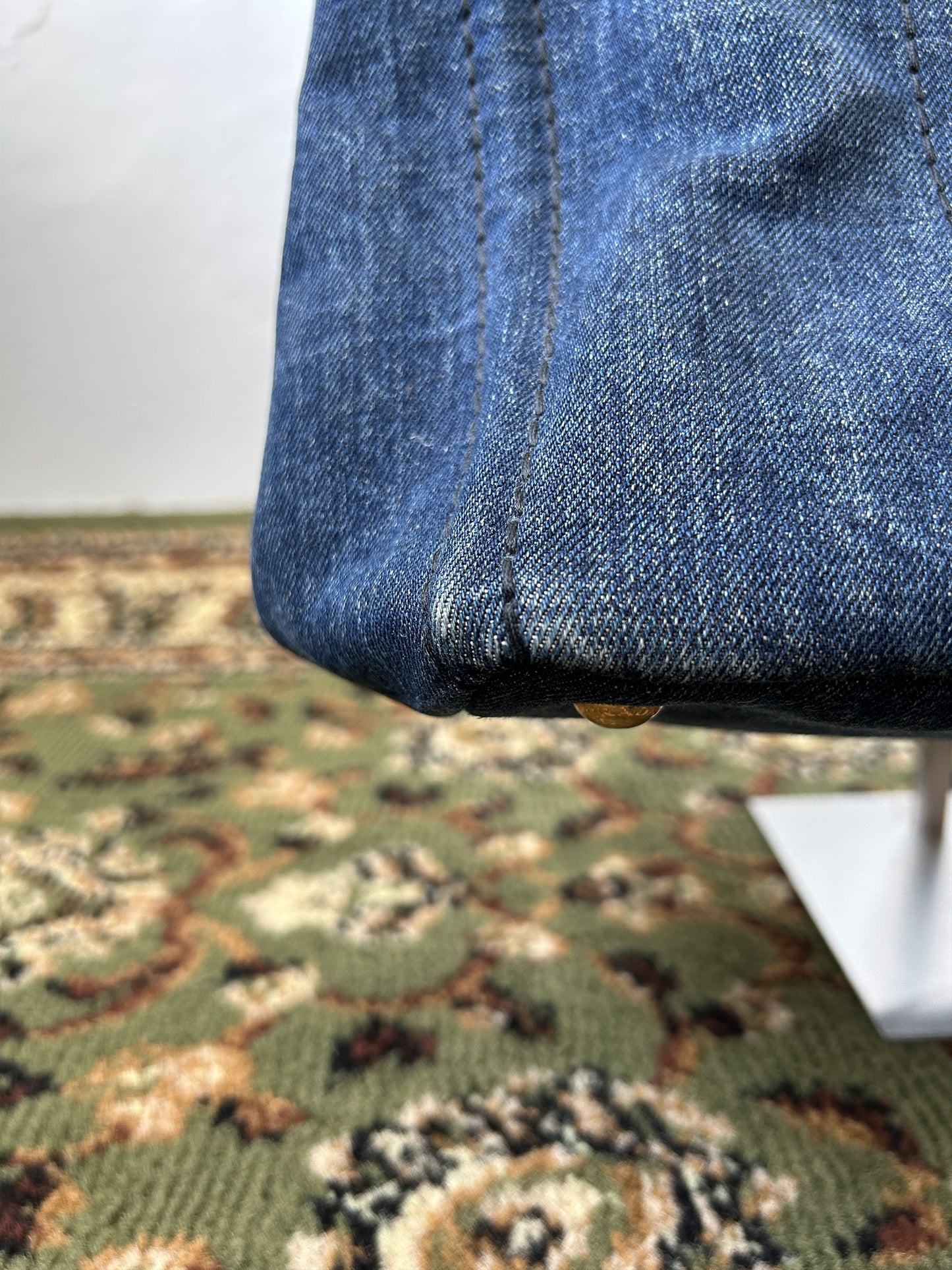 Prada Canapa denim handbag large size