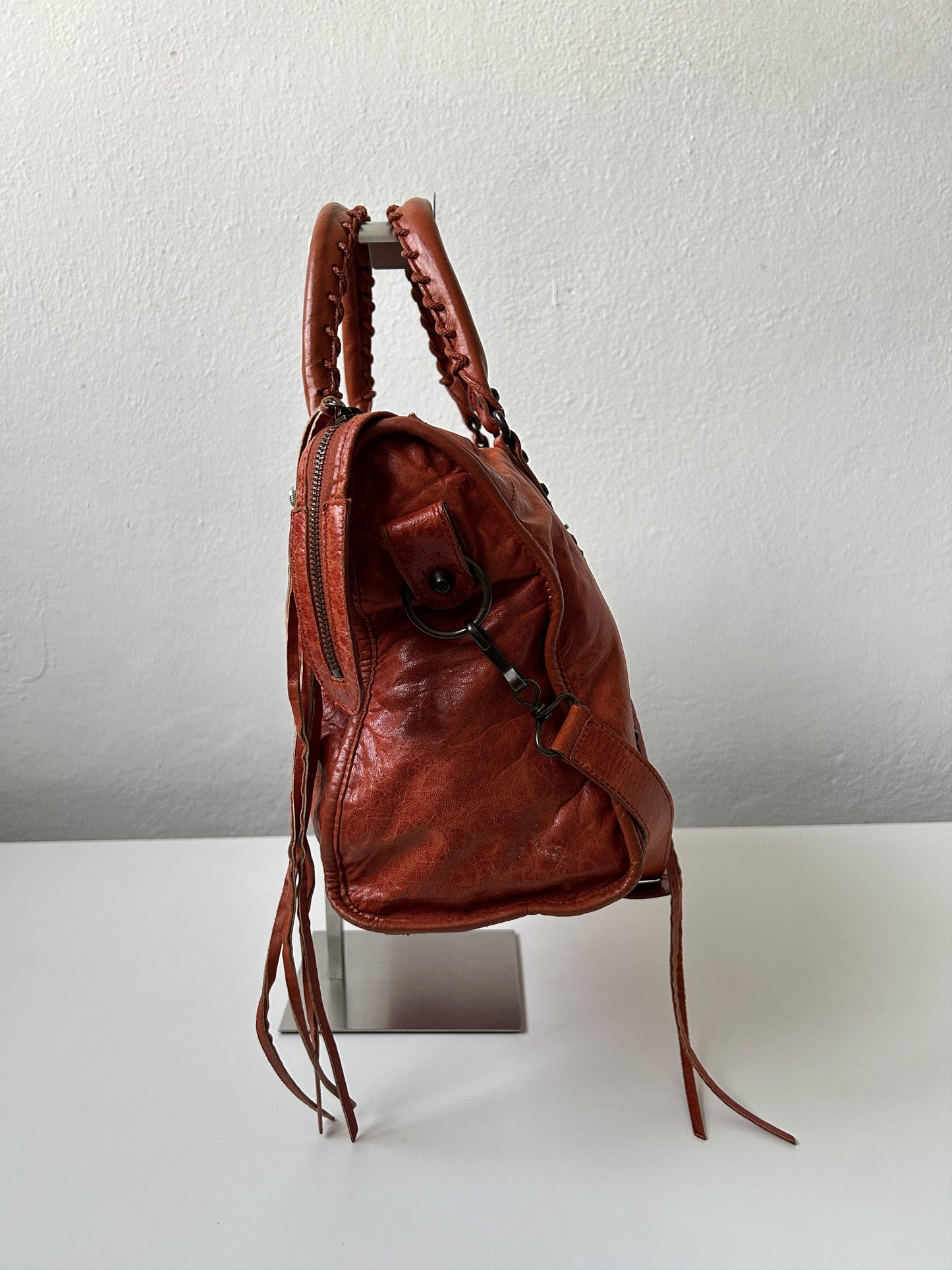 Balenciaga city bag in pumpkin spice