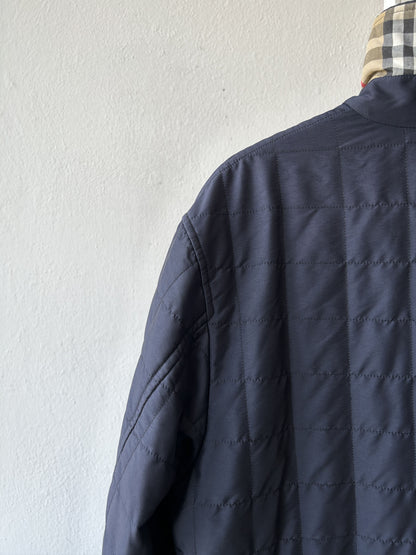Vintage burberry nova check lined quilted light jacket
