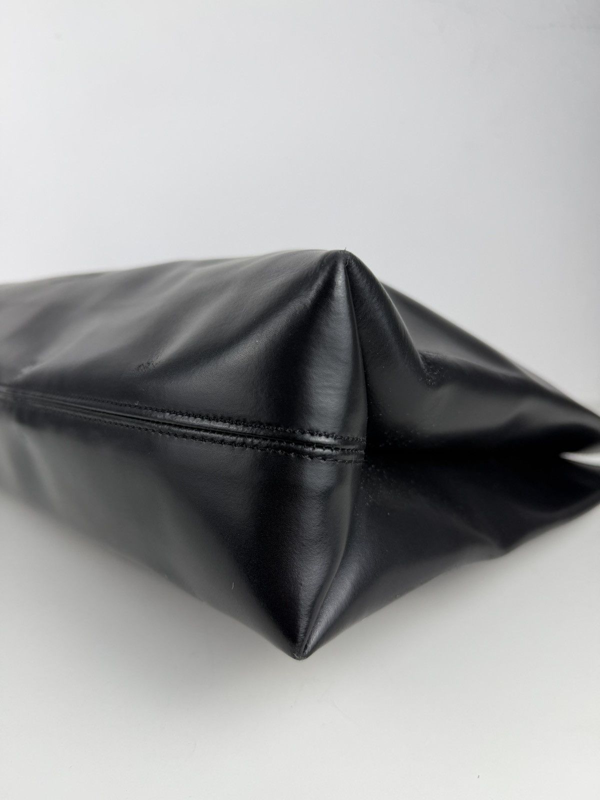 SS2000 Jean Paul Gaultier city panier leather tote bag