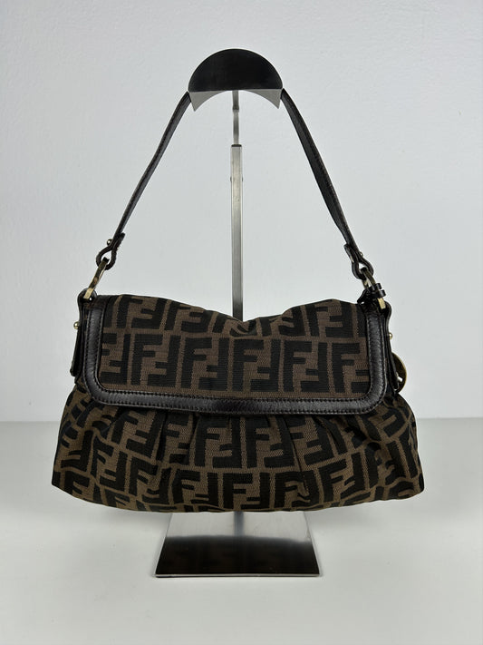 Fendi zucca monogram canvas chef bag baguette