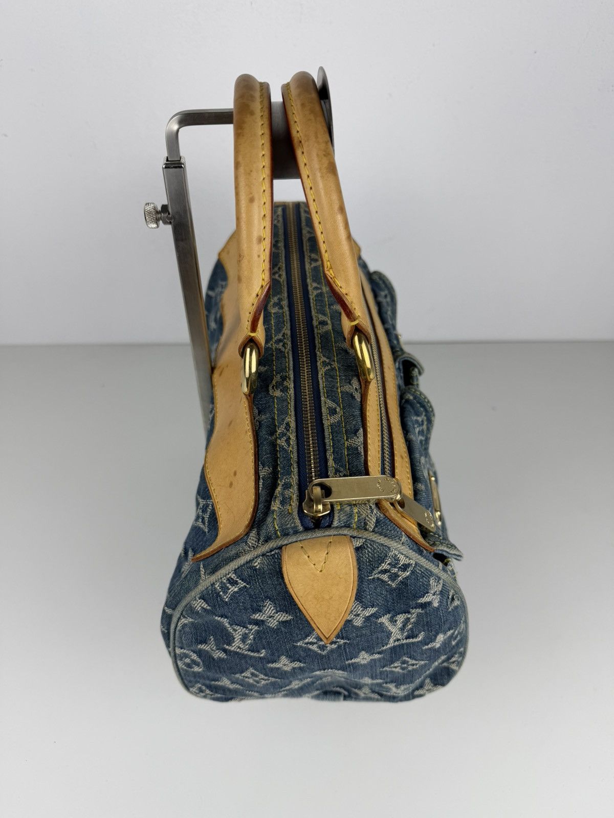 Louis Vuitton monogram denim neo speedy mini Boston bag