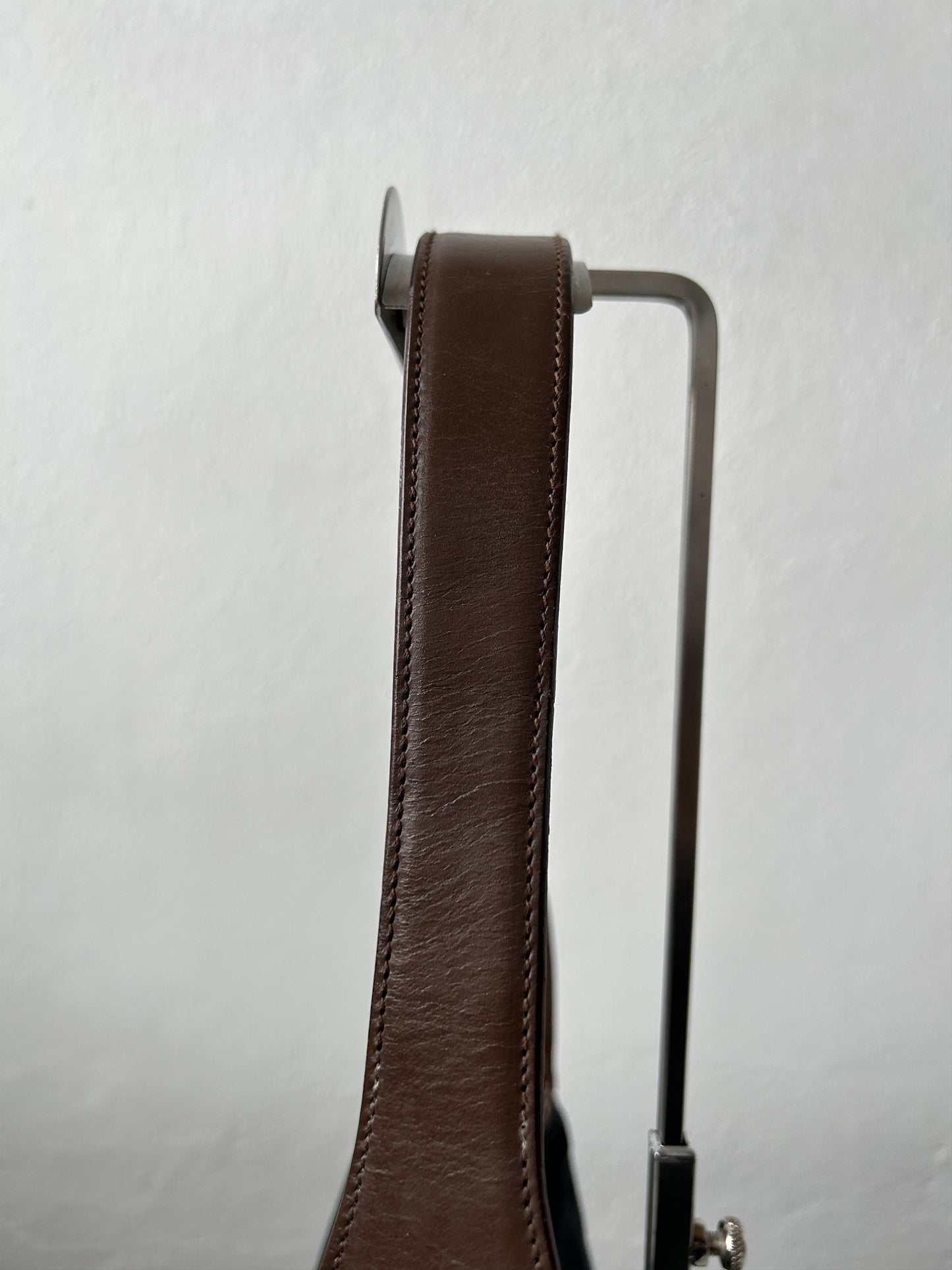 Vtg y2k Gucci by Tom Ford jackie web canvas and leather handbag