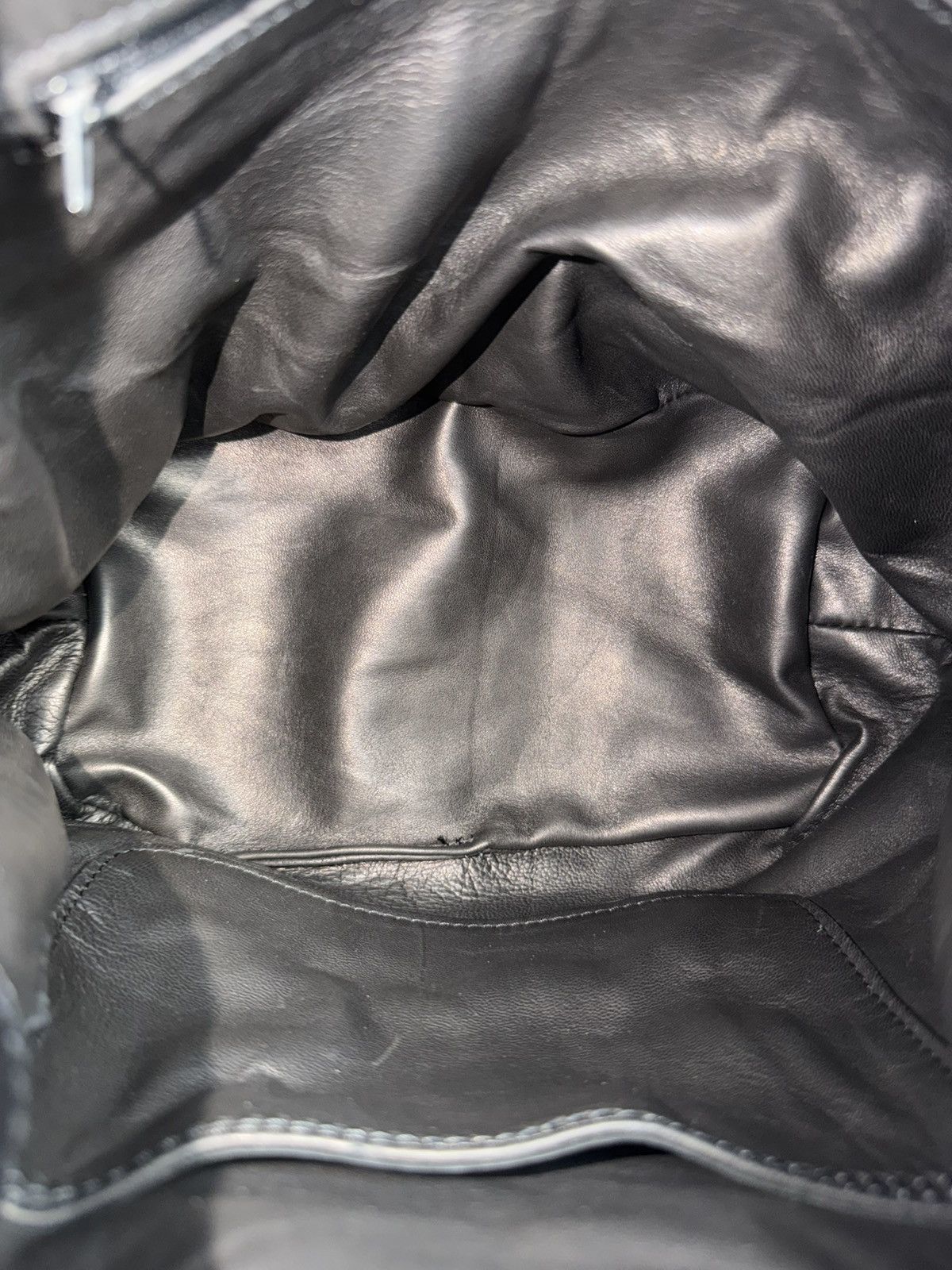 Vintage Chanel lambskin CC logo drawstring bag