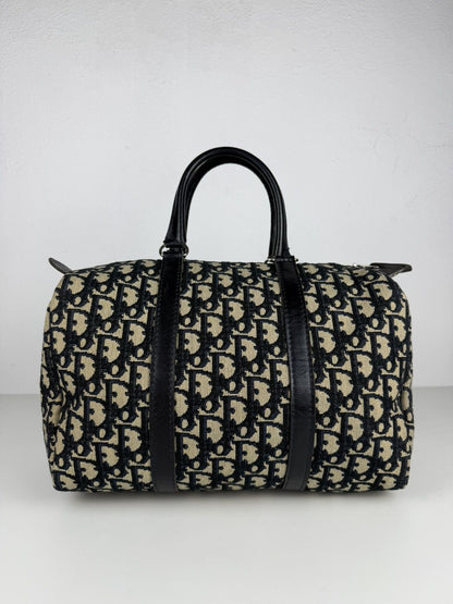 Vintage 80s Dior trotter oblique monogram mini Boston bag