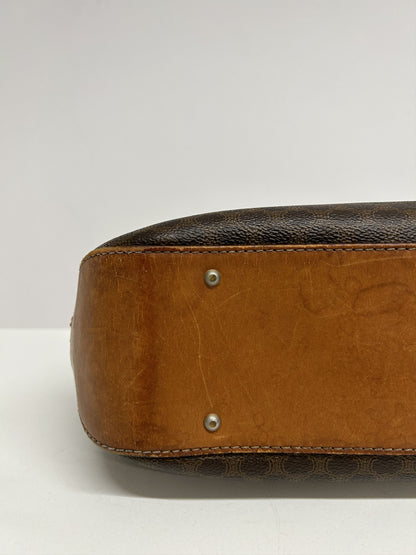 Vintage 90s Celine macadam top zip tote bag