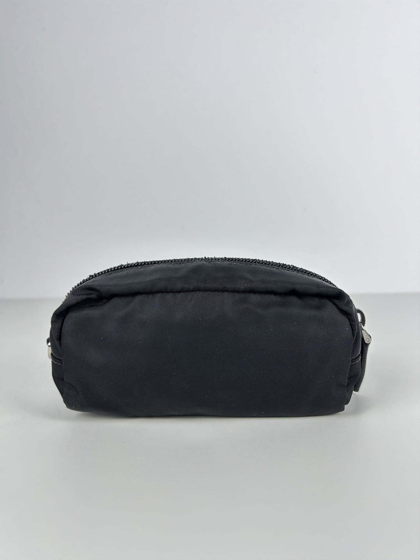 Prada nylon triangle logo mini pouch