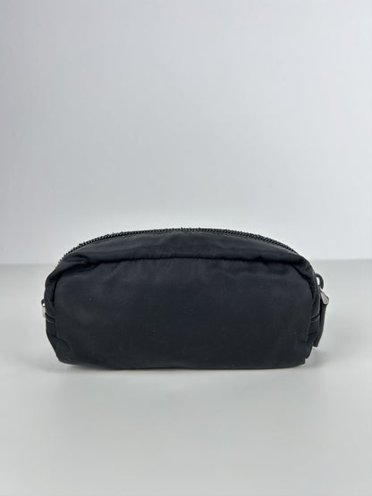 Prada nylon triangle logo mini pouch