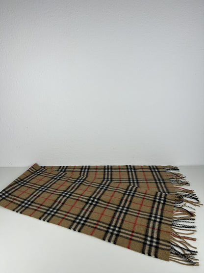 Vintage Burberry nova check cashmere scarf