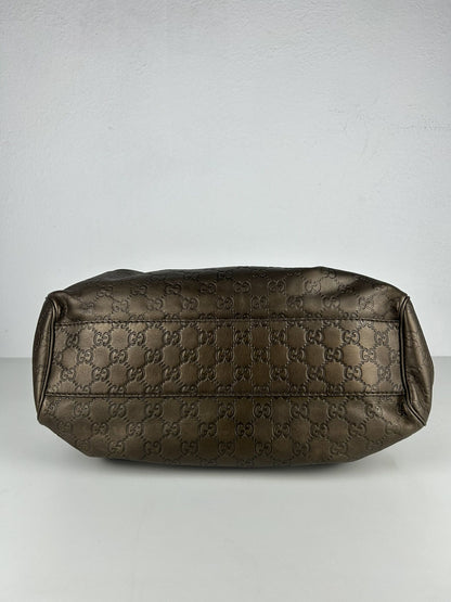 Gucci guccissima sukey medium size leather handbag