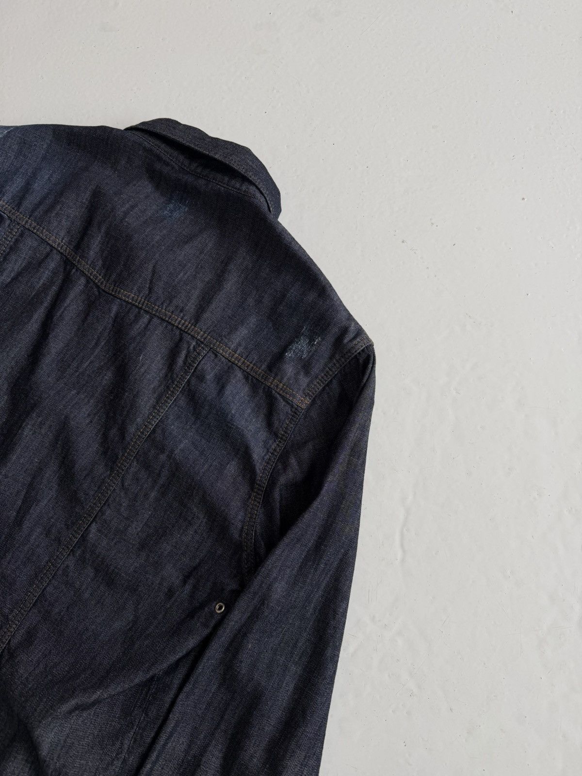 SS2016 Philipp Plein Marlon denim shirt Acapulco blue