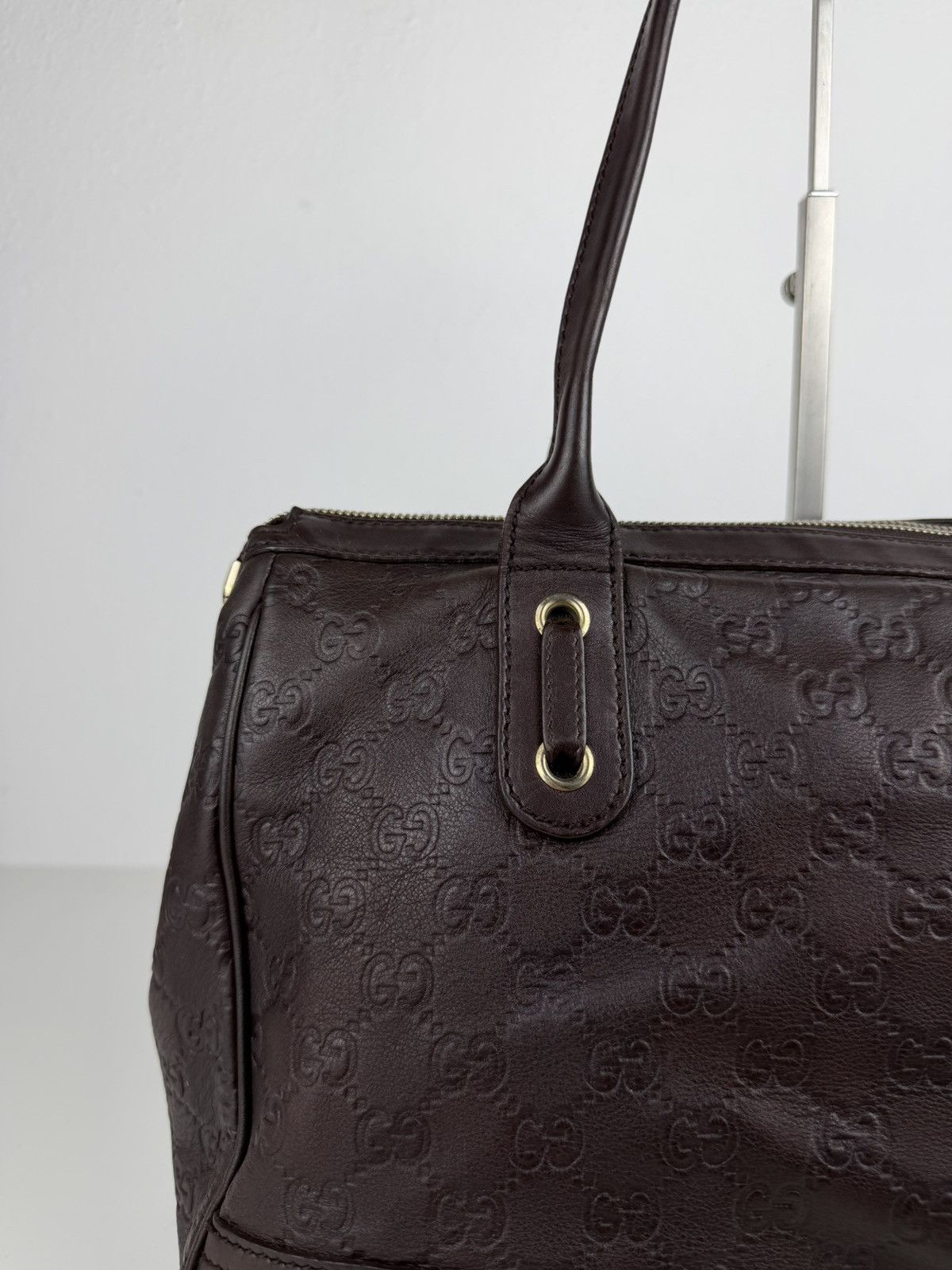Gucci guccissima princy leather mini Boston bag