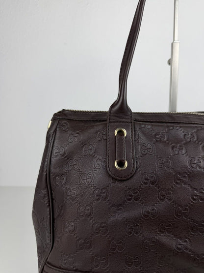 Gucci guccissima princy leather mini Boston bag