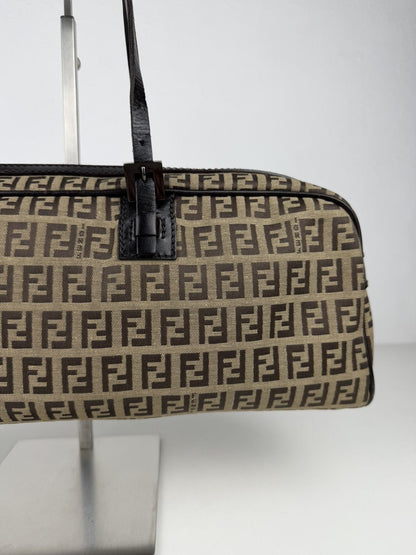 Fendi zucchino monogram canvas mini bowling bag