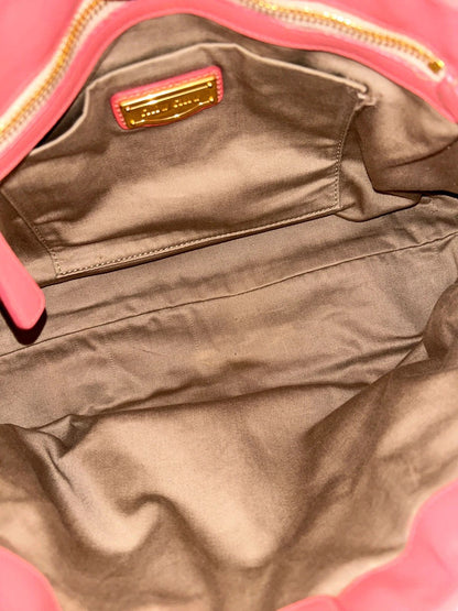 Miu miu vitello bauletto aperto handbag in coral pink