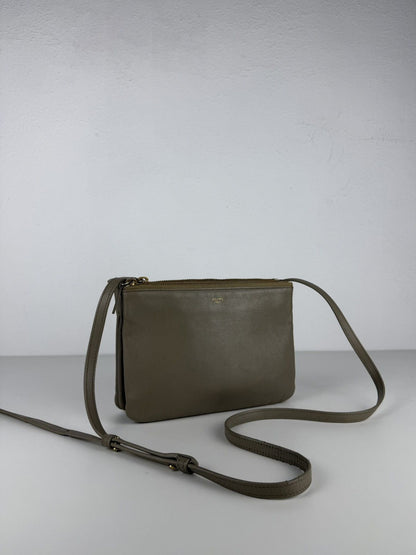 Celine trio leather shoulder/ crossbody bag