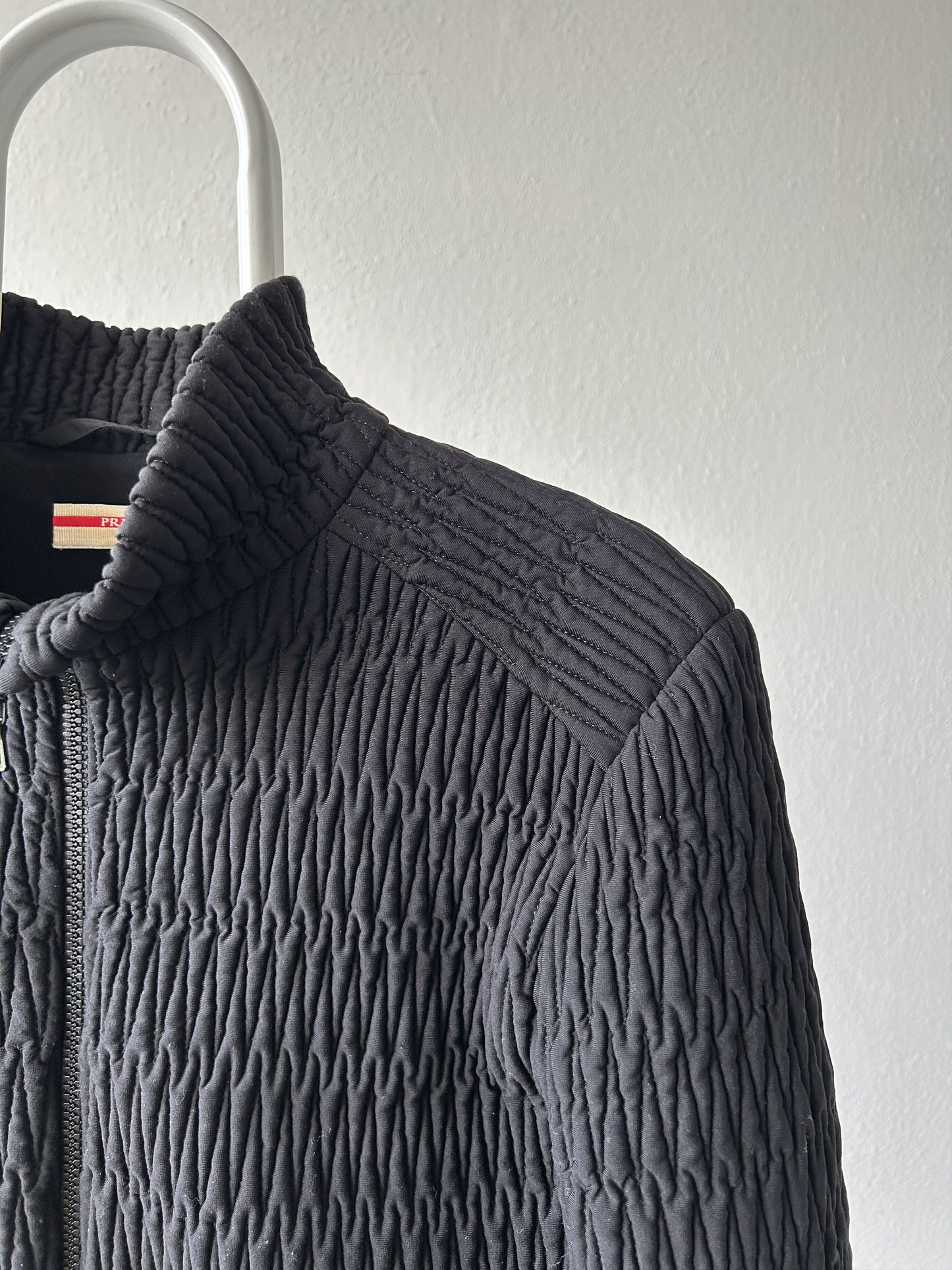 Archive AW2011 Prada pleated full zip sweatshirt