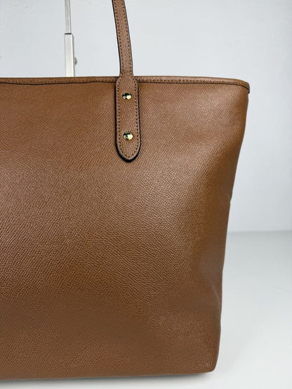 Coach crossgrain leather city tote bag