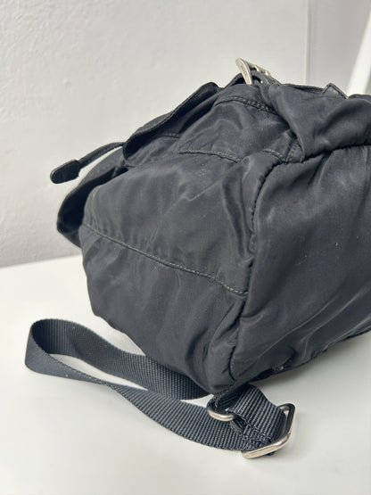 Vintage Prada nylon triangle logo cargo backpack