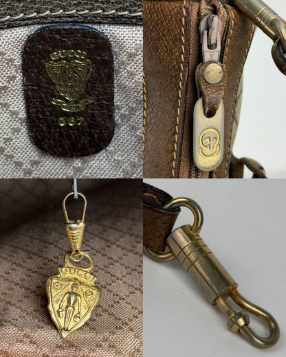 Vintage 70s Gucci monogram mini boston bag