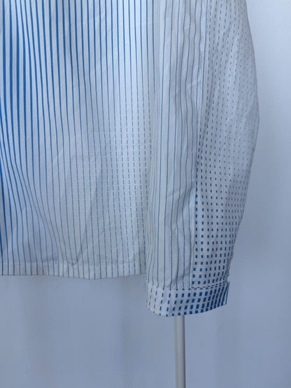 Prada gradient stripe chest logo shirt