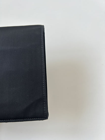 Prada triangle logo nylon bifold wallet