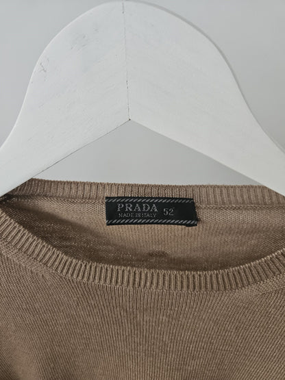 Prada wool thin knit sweater