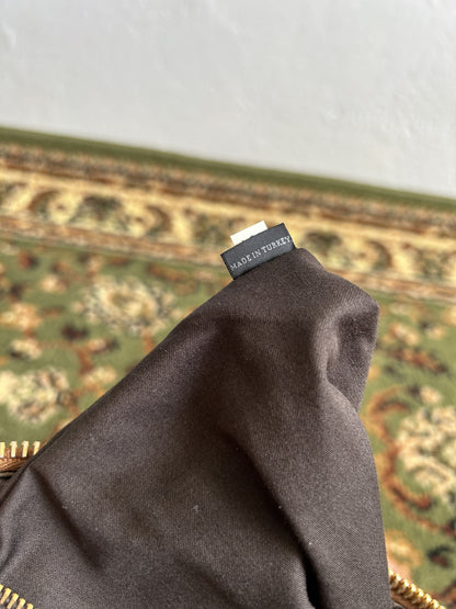 Vintage y2k miu miu leather top zip charm studded handbag