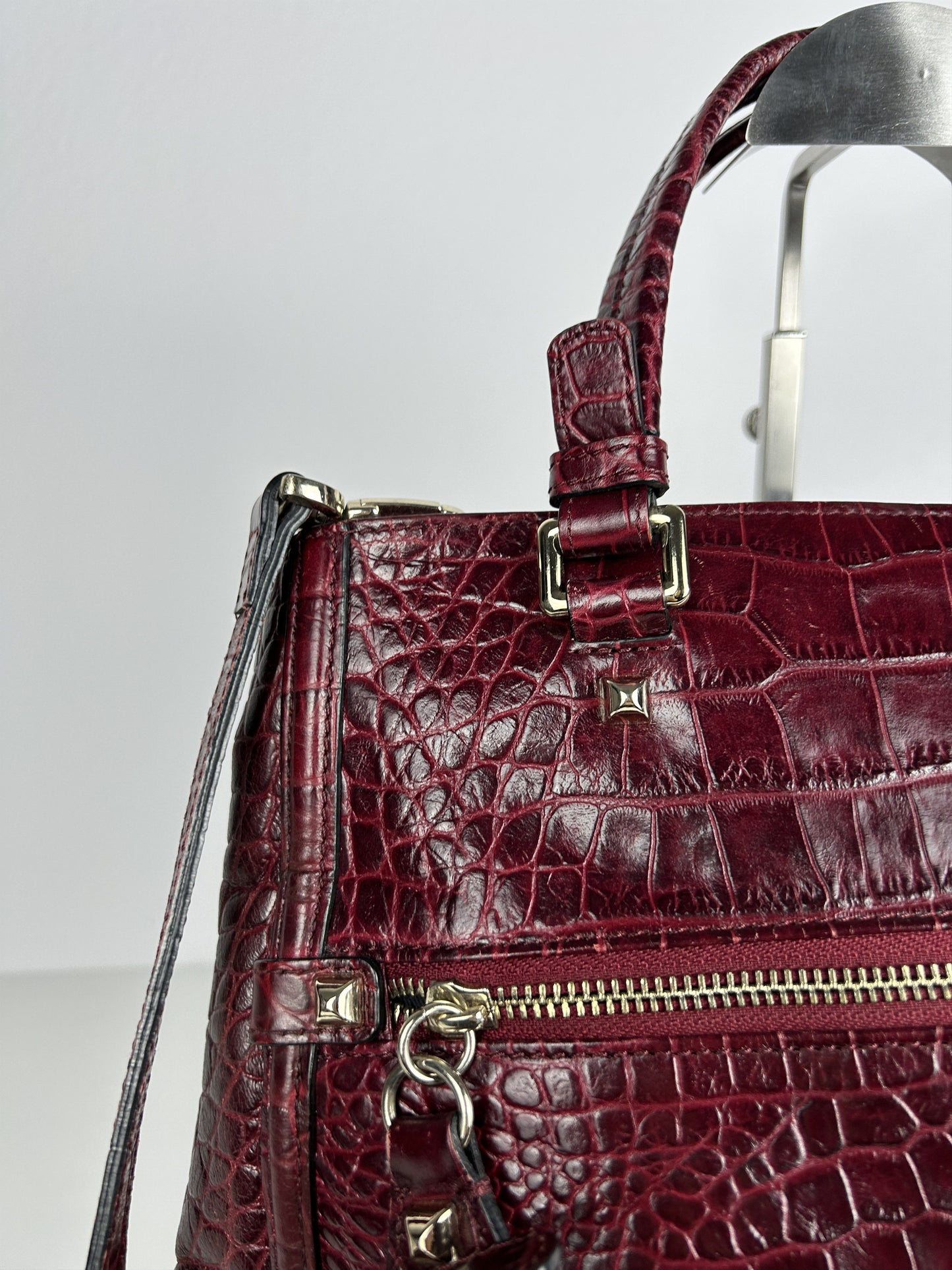 Vintage Y2k Cavalli class embossed leather handbag