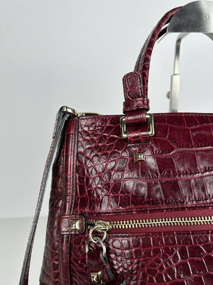 Vintage Y2k Cavalli class embossed leather handbag