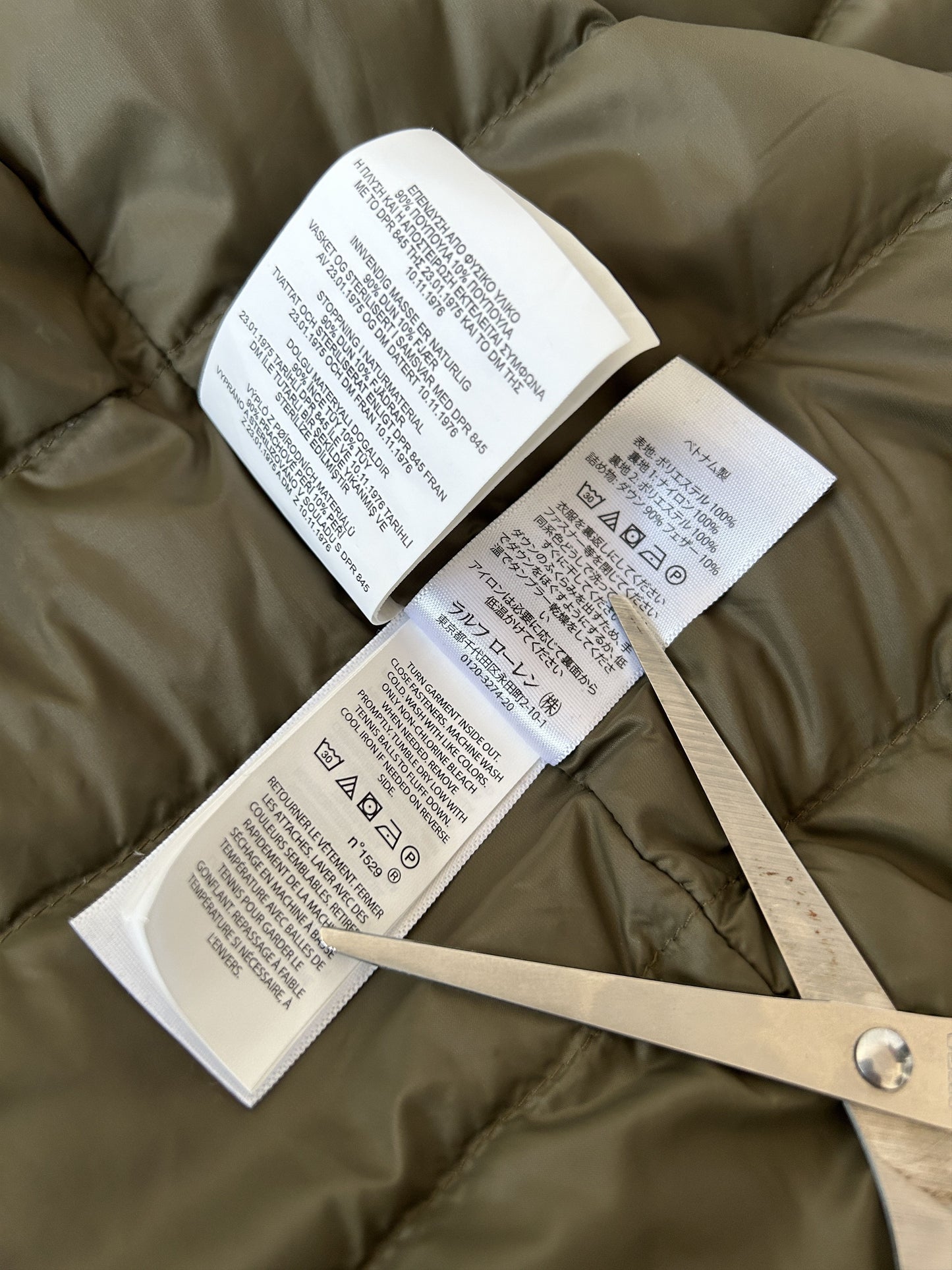 Ralph lauren hooded light puffer jacket