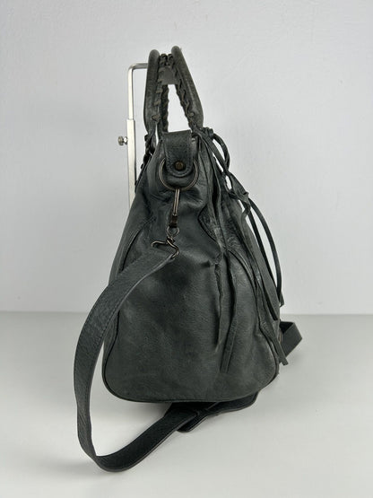 Balenciaga classic hardware city velo bag in dark green