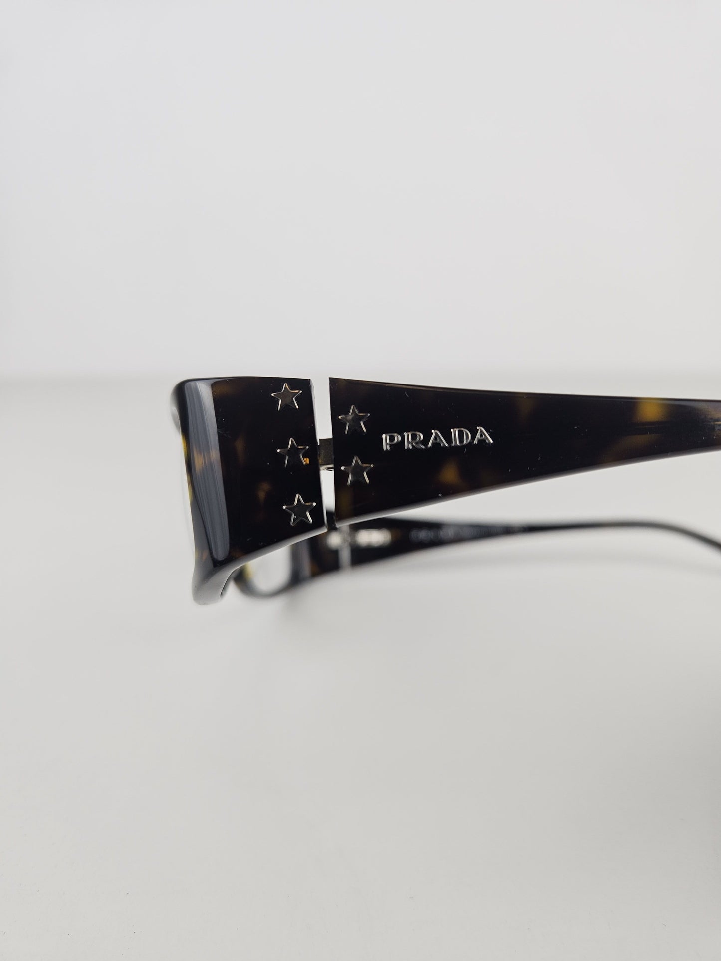 Vintage y2k prada star studded office siren glasses