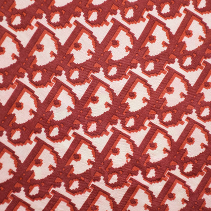 Vintage Dior trotter silk scarf red & navy