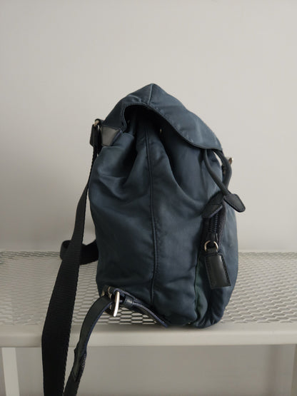 Vintage 90s Prada nylon triangle logo mini cargo backpack