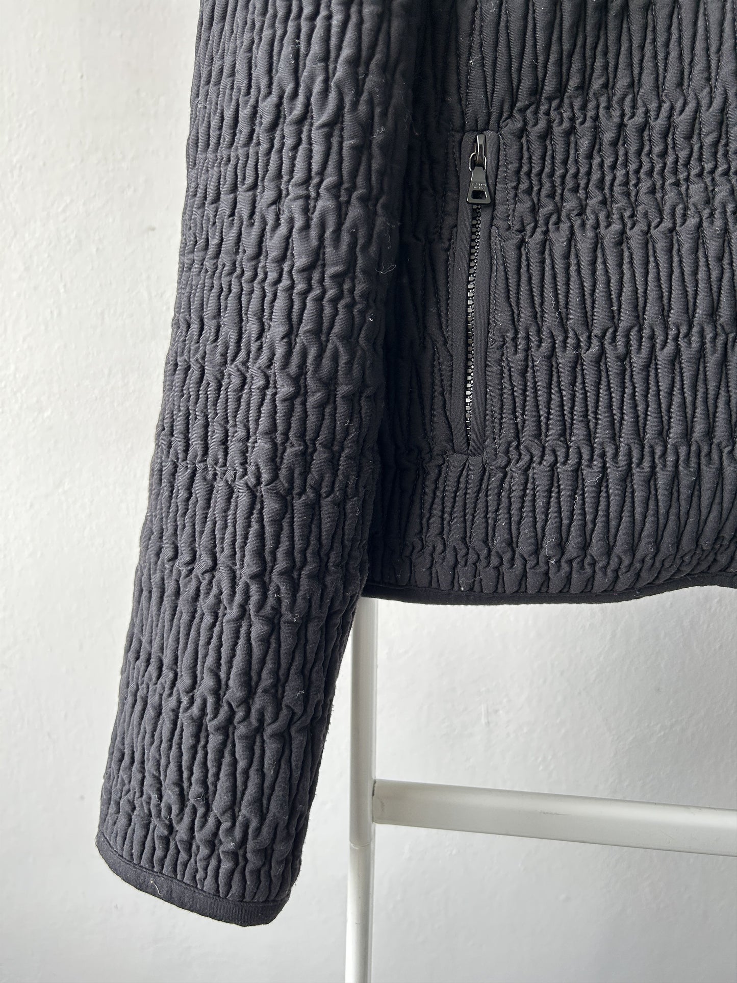 Archive AW2011 Prada pleated full zip sweatshirt