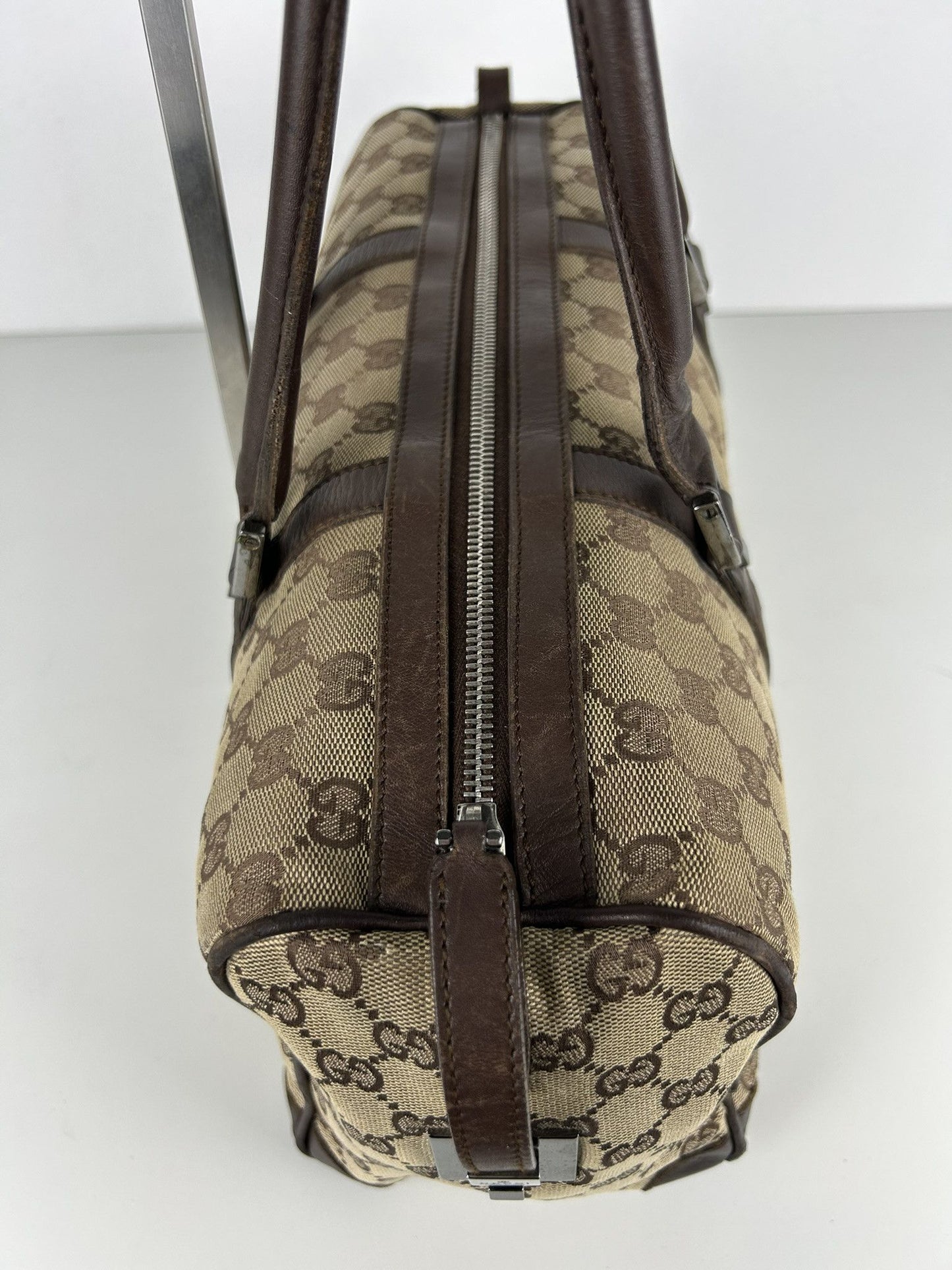Gucci GG monogram canvas mini bowling bag